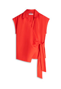 Damen Wickelbluse 34