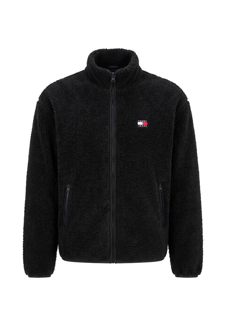 Tommy Jeans Herren Schwarz Fleecejacke Dm0dm22345 Regular Fit - Bild 8