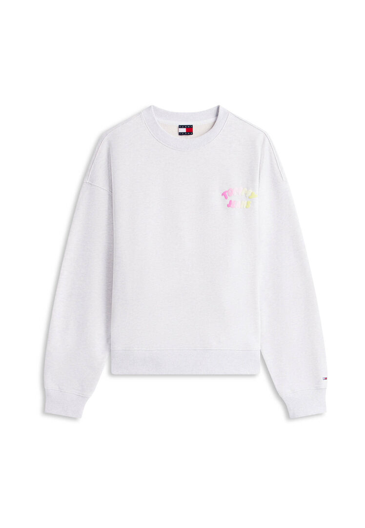 Tommy Jeans Damen Grau Sweatshirt, Gr. M