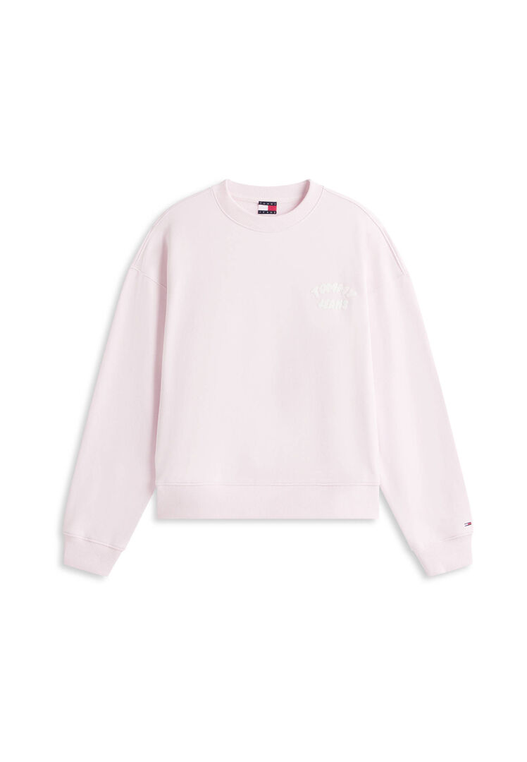 Tommy Jeans Damen Rosa Sweatshirt, Gr. M - Bild 1