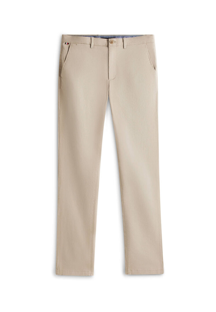 Tommy Hilfiger Herren Chino Hose Regular Fit Beige Größe 36/36 - Bild 3
