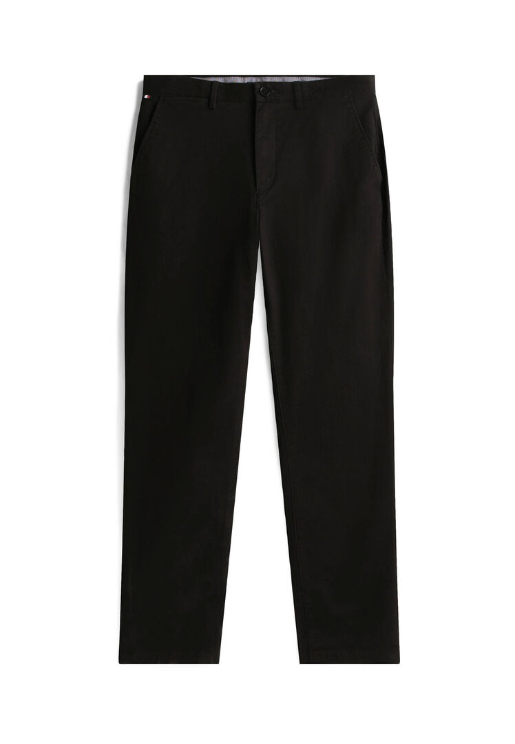 Tommy Hilfiger Schwarz Straight-Fit Twill-Chino Denton 33/34 - Bild 2
