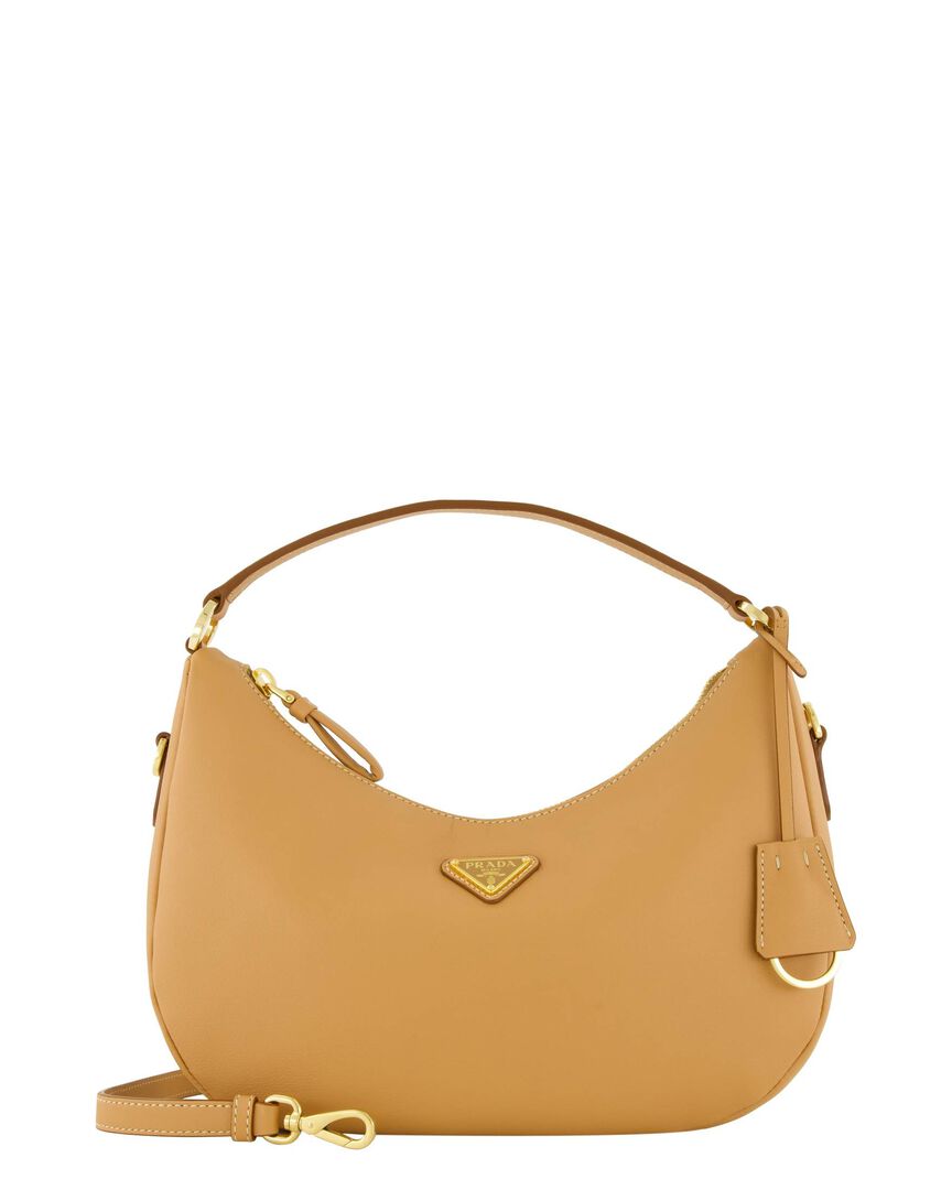 Prada Unisex Nougat Damen Schultertasche Soft Grain, Einheitsgröße - Bild 1
