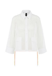 Damen Strickjacke mit Lochmuster 34