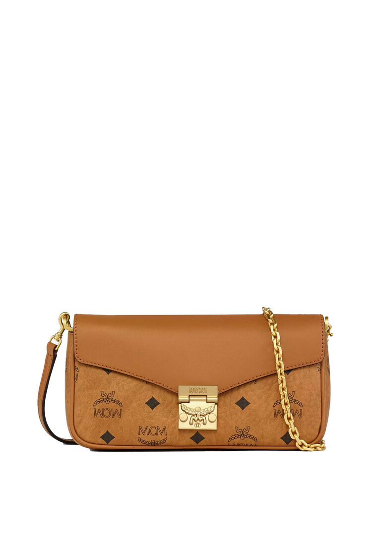 Mcm Damen Cognac Umhängetasche Tracy Vi Small, Einheitsgröße