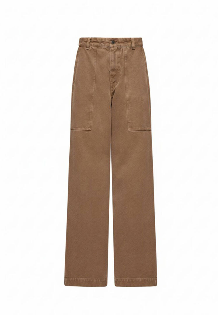 Moncler - Weitgeschnittene Hose - Trousers - Damen - Braun - Xs - Bild 3