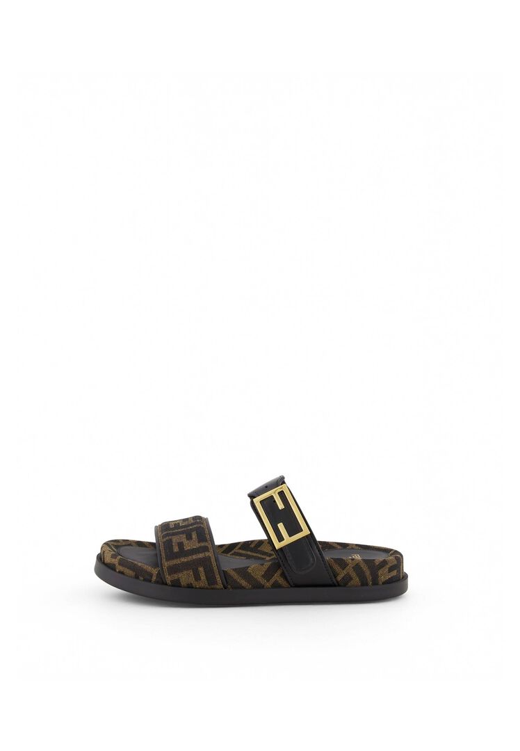 Fendi Damen Braun Pantoletten Feel, Gr. 39Eu