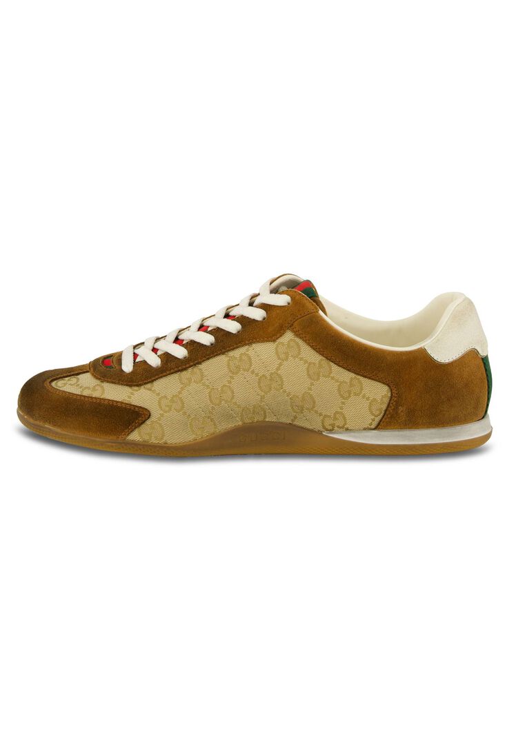Gucci Herren Cognac Sneaker Shift, Gr. 41Eu