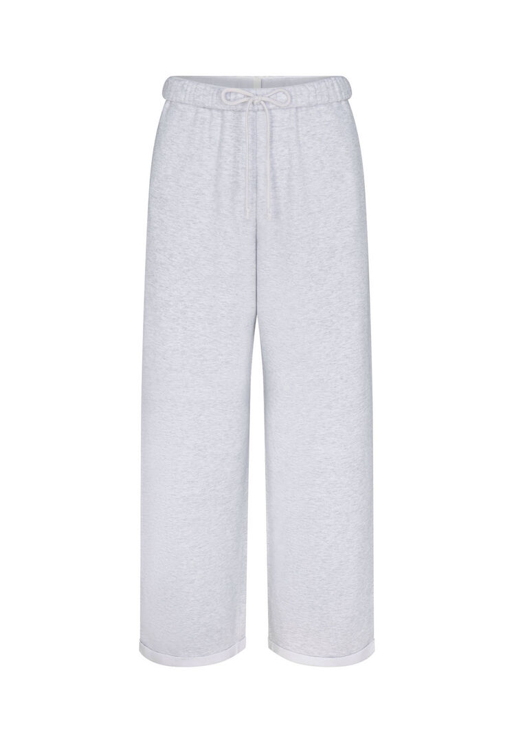 Skims Damen Grau Jogginghose Cotton Fleece Classic Straight Leg, Gr. M