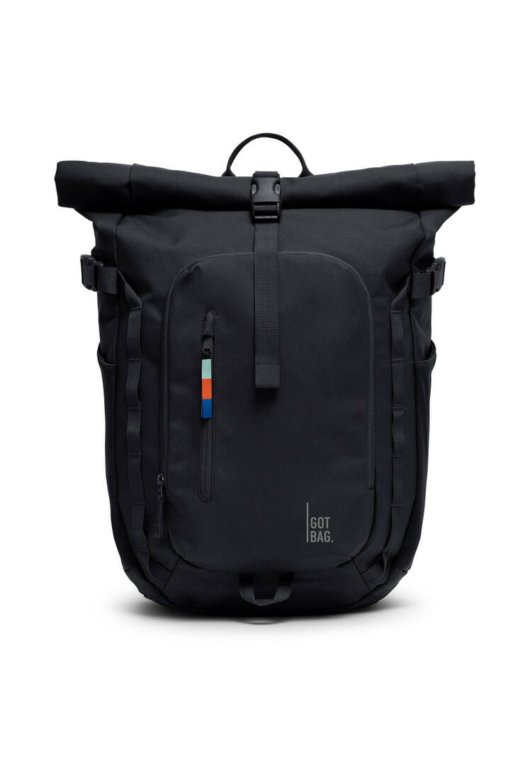 Gotbag Unisex Schwarz Rucksack Rolltop Adventure, Einheitsgröße
