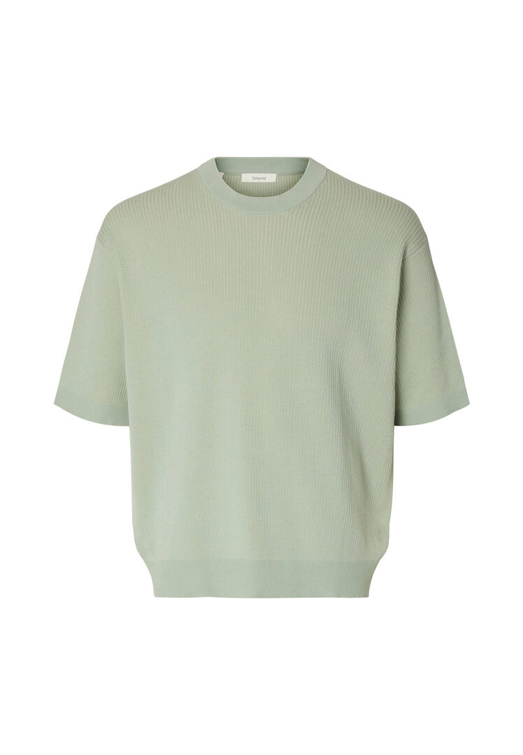 Selected Homme Herren Grau T-Shirt Aus Baumwolle, Gr. M