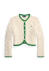 Damen Cardigan mit Zopfmuster L