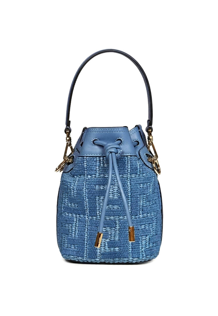 Fendi Damen Stoned Blue Beuteltasche Mon Tresor, Einheitsgröße