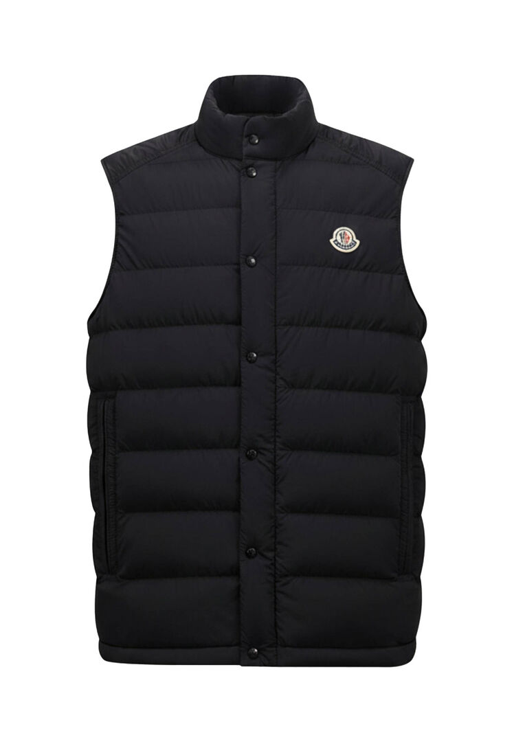 Moncler Herren Marine Daunenweste Barthe, Gr. 4 - Bild 1