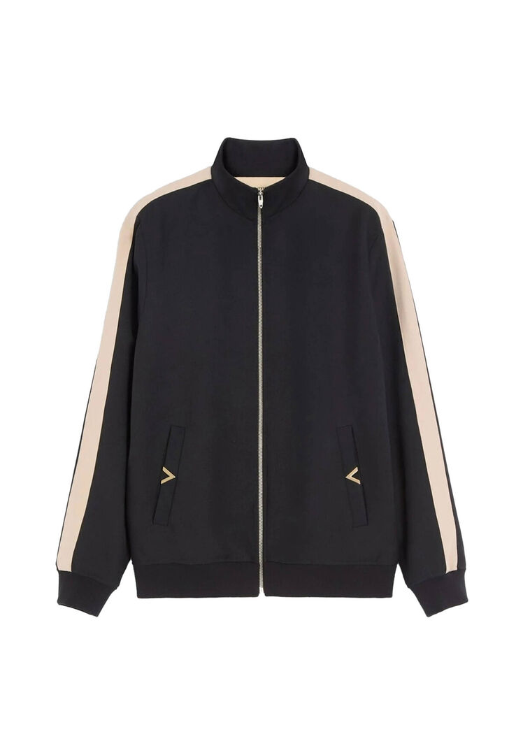 Valentino Herren Schwarz Sweatjacke Mit Vgold, Gr. Xl
