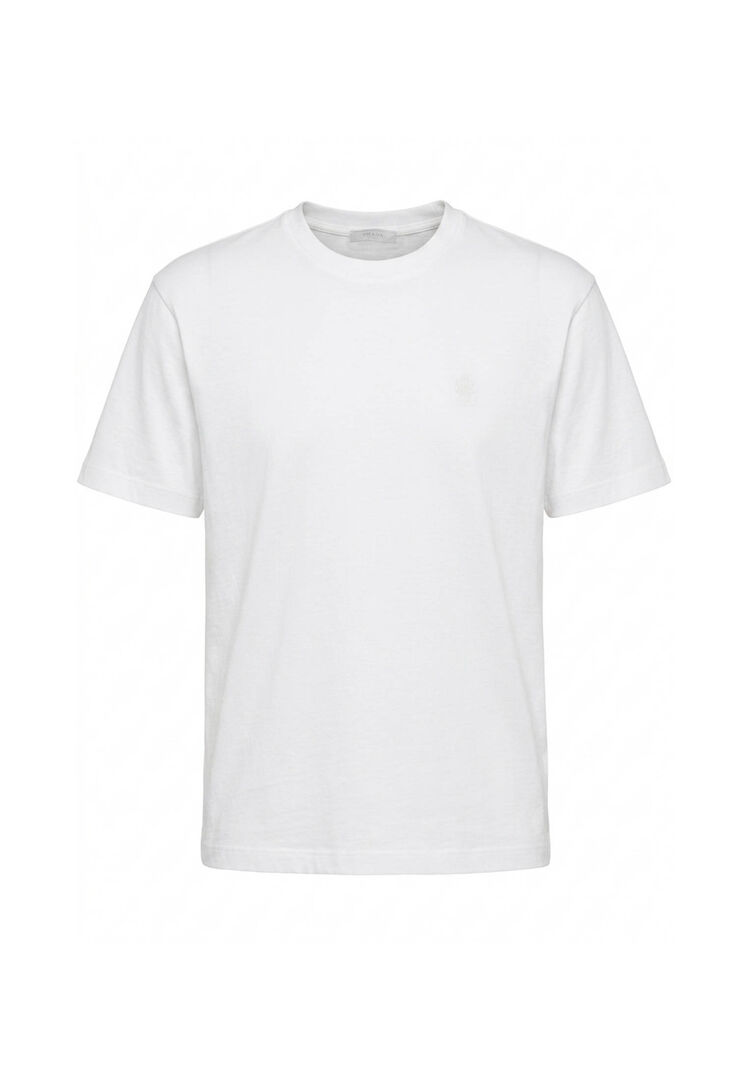 Prada - Baumwoll-T-Shirt - Tops - Herren - Weiß - L - Bild 3