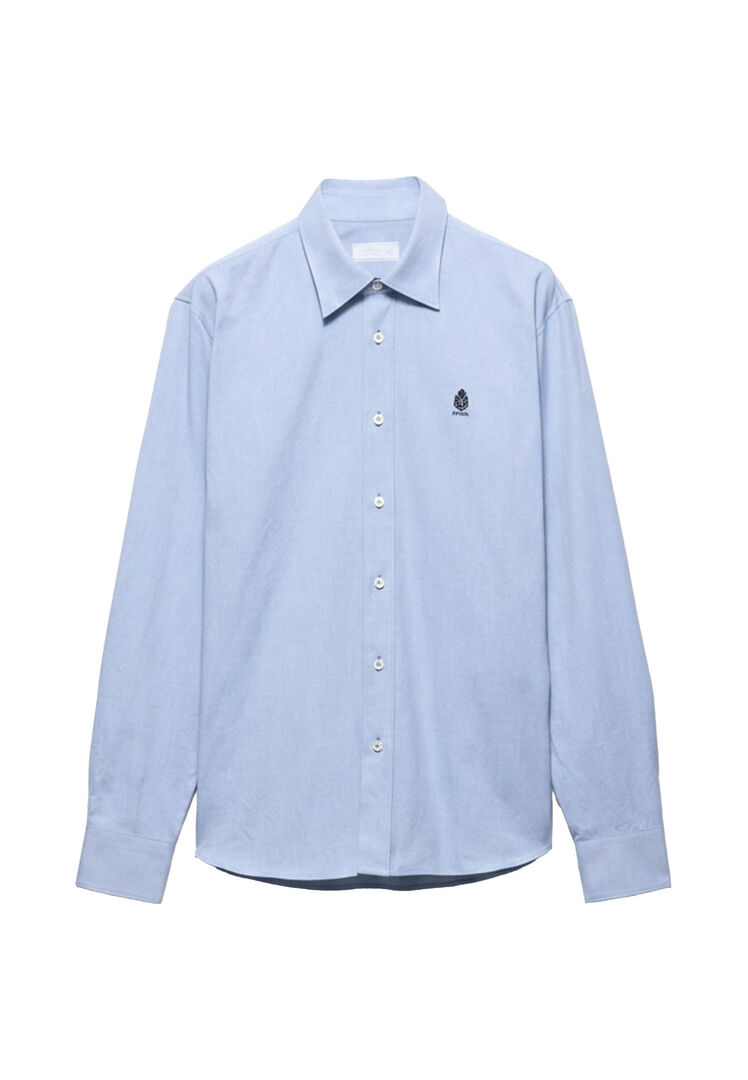 Prada - Baumwollhemd - Shirts - Herren - Blau - Xl - Bild 3