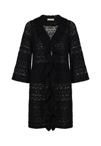 Damen Strickmantel BOHEMIAN LACE S