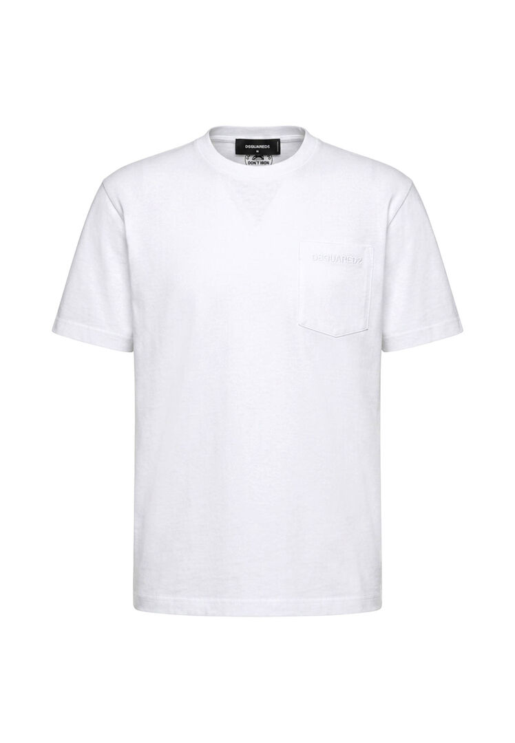 Dsquared2 Herren Weiss T-Shirt Aus Baumwolle, Gr. L - Bild 1