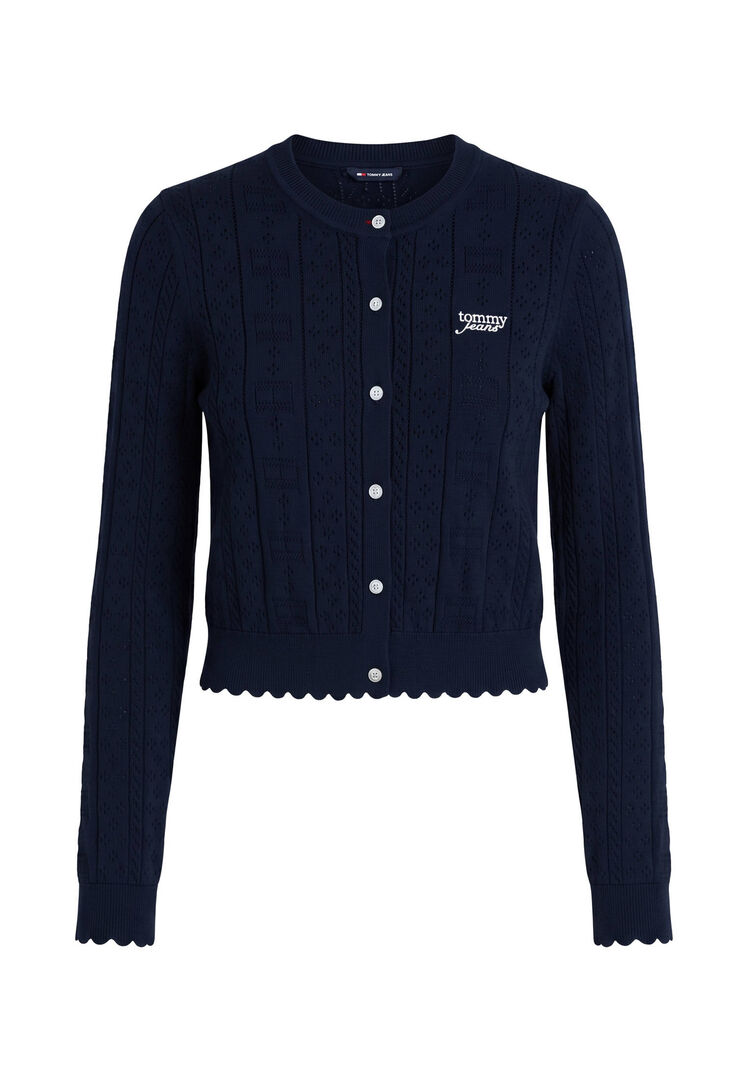 Tommy Jeans Damen Marine Strickjacke, Gr. S