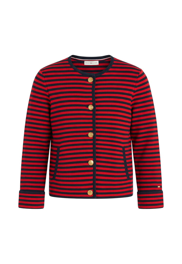 Tommy Hilfiger Damen Rot Strickjacke Aus Baumwolle, Gr. S