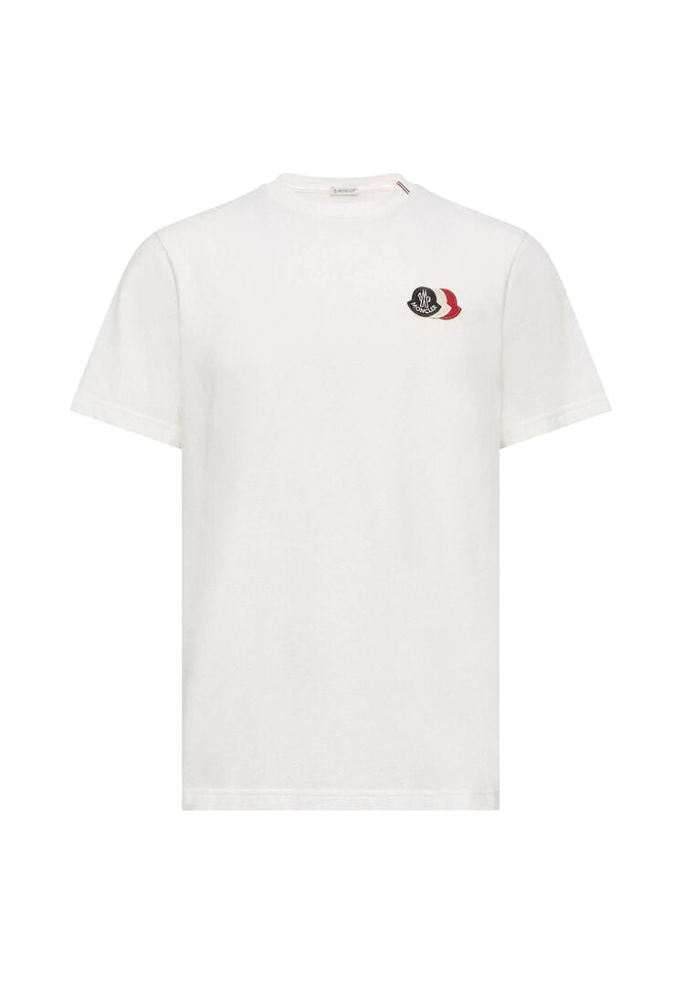Moncler Herren Weiss T-Shirt Aus Baumwolle, Gr. M