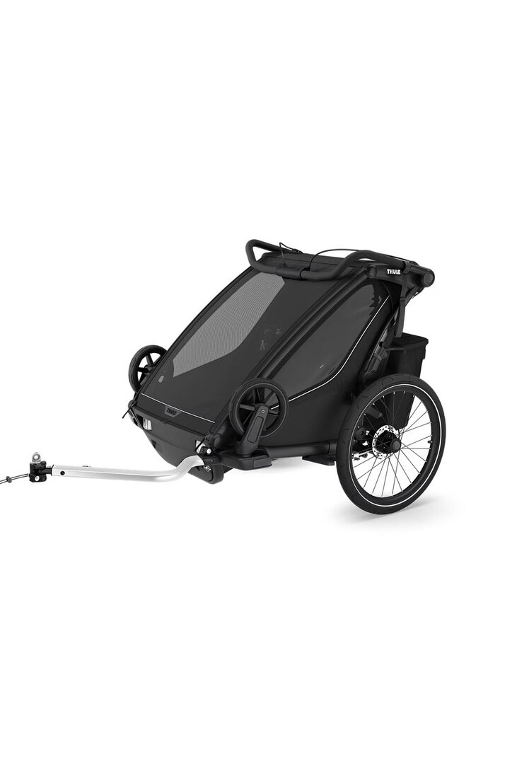Thule Unisex Fahrradanhänger Chariot Sport 2 Double (2024) Schwarz Kleinkind Größe 87,4 X Größe 33,3 X 72,7 Mm - Image 6