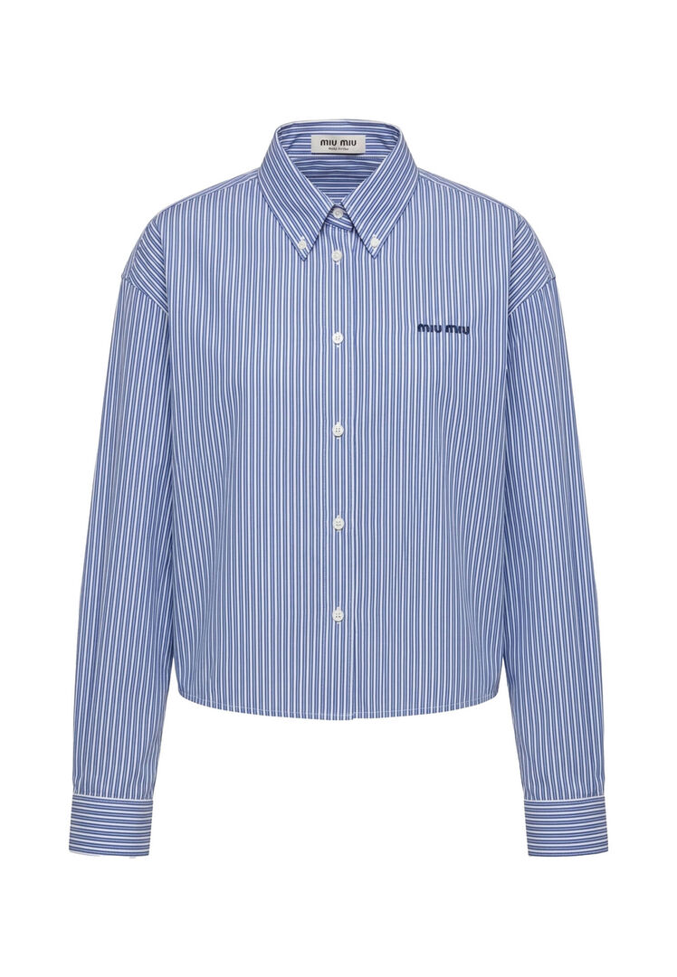 Miu Miu Logo Cotton Shirt - Bild 2