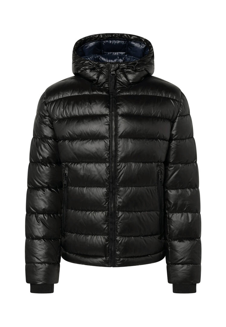 Strellson Herren Schwarz Steppjacke Baveno, Gr. 52