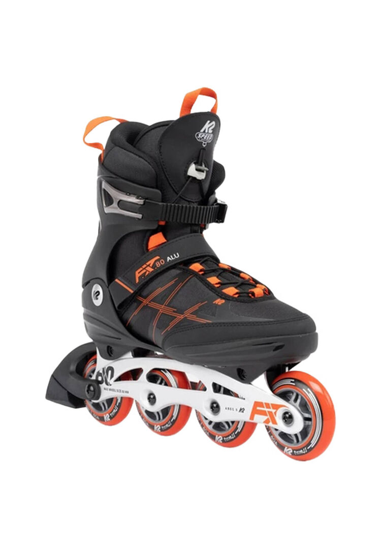 K2 Herren Schwarz/Rot Inlineskates F.i.t. 80 Alu, Gr. 46 - Image 1
