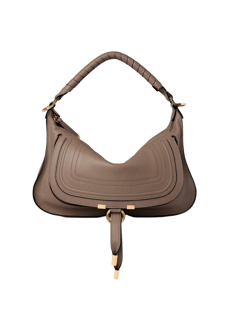 Chloé Damen Taupe Schultertasche Marcie, Einheitsgröße - Bild 1
