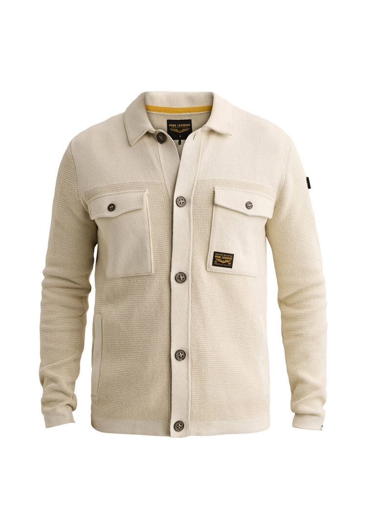 Pme Legend Herren Offwhite Strickjacke Aus Baumwolle, Gr. L