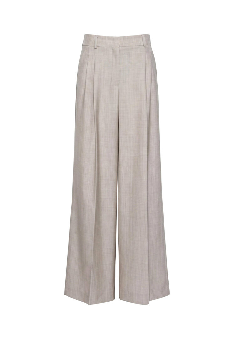 VAN GRAAF Weekend Max Mara Damen Kitt Wollhose Schurwolle Beige, Größe 42 - Bild 3