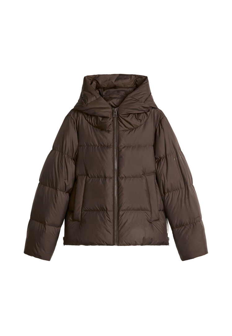 Marc O'polo Damen Braun Daunenjacke, Gr. 38
