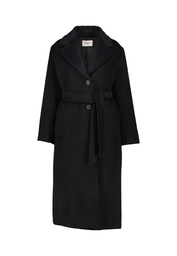 Weekend Max Mara Damen Schwarz Mantel Wkdbronte, Gr. 36
