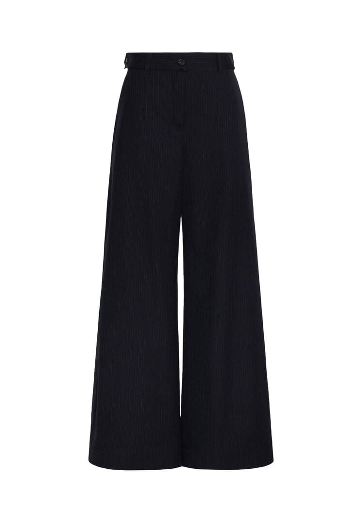 Weekend Max Mara Damen Marine Hose Aus Wollmischung, Gr. 38
