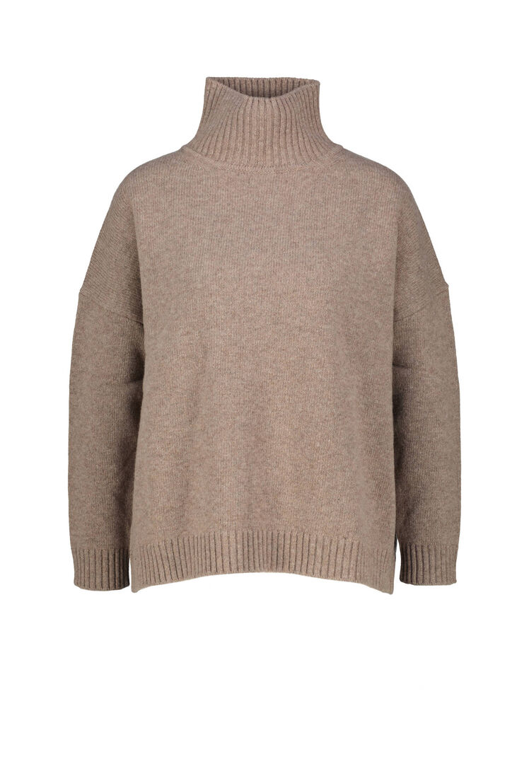 Weekend Max Mara Damen Haselnuß Rollkragenpullover Wkdborgia, Gr. L