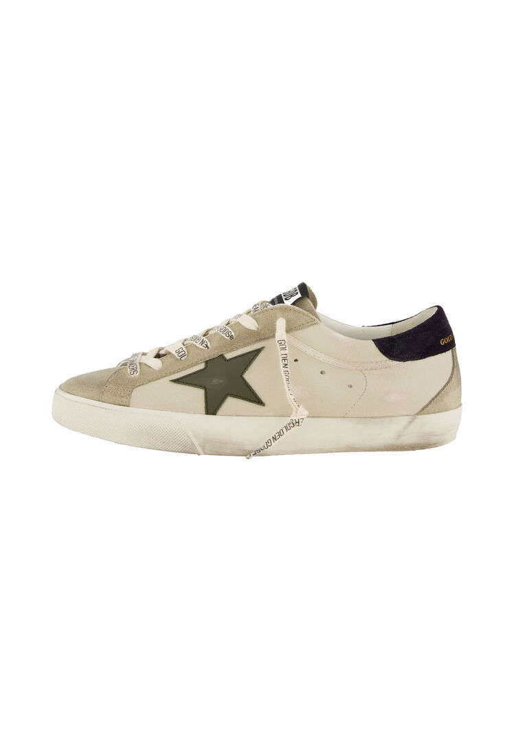 Golden Goose Herren Weiss Sneaker Super Star, Gr. 41Eu