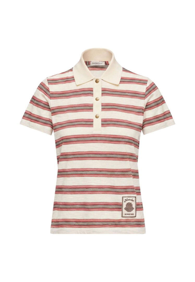 Moncler Damen Rot Poloshirt Aus Baumwolljersey, Gr. Xs