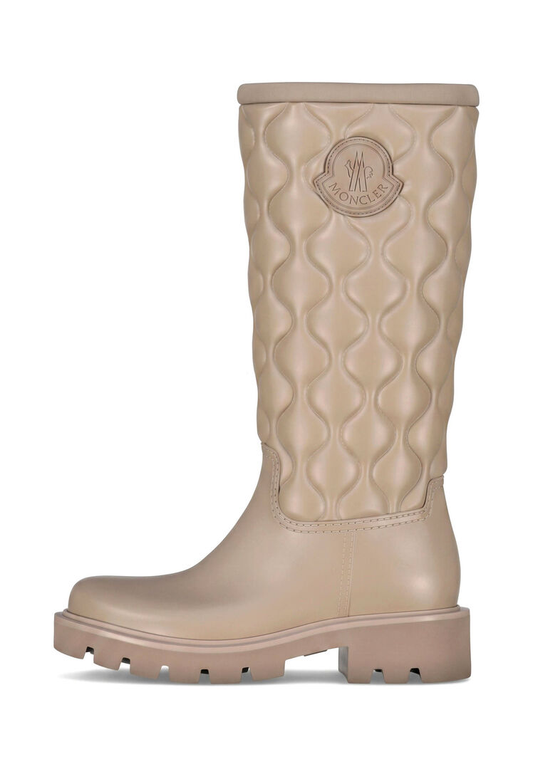 Moncler Kickstream Hohe Regenstiefel für Damen in Beige in Größe: 37 - Bild 3