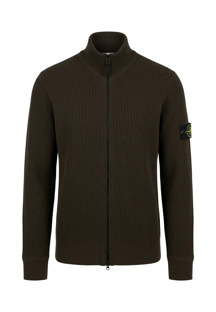 Stone Island - Rollkragen-Strickjacke - Knitwear - Herren - Grau - S - Bild 3