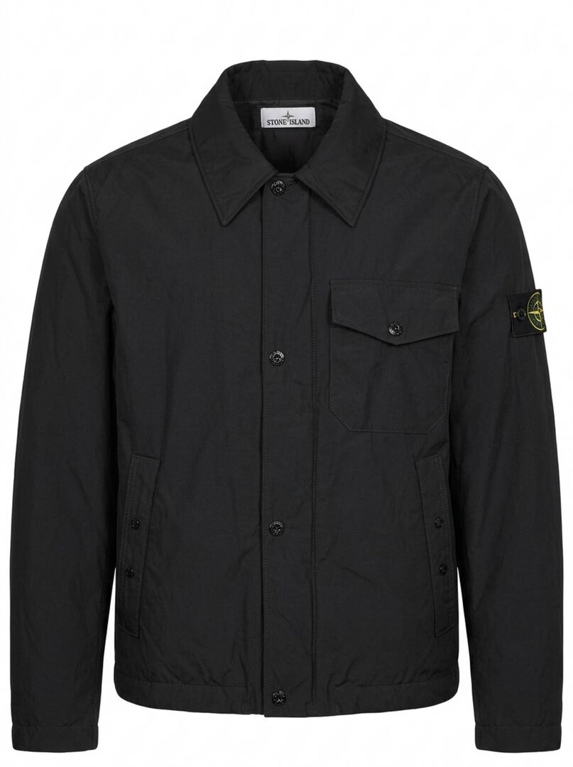 Stone Island Herren Schwarz Daunenjacke, Gr. S - Bild 1