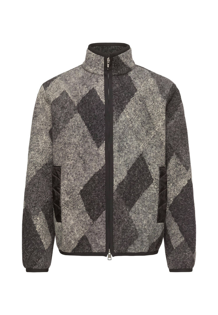 Moncler Herren Anthrazit Strickjacke, Gr. L