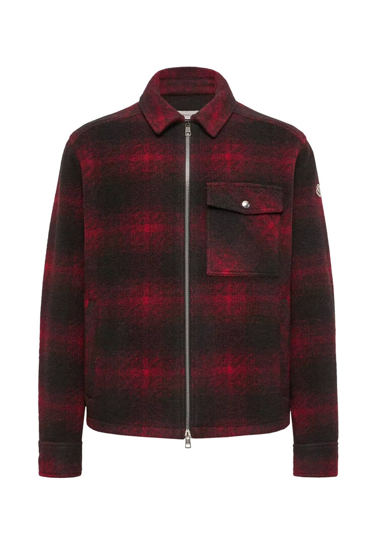 Moncler Herren Rot Hemdjacke, Gr. M