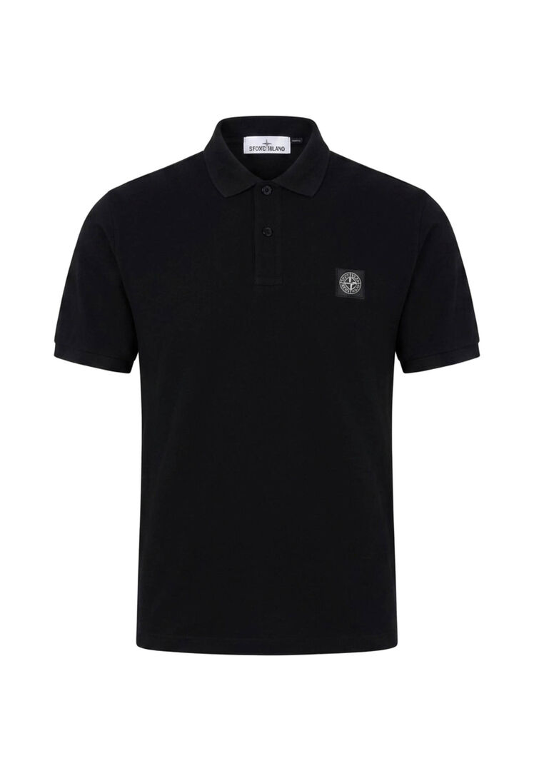 Stone Island Herren Schwarz Poloshirt, Gr. L - Bild 1