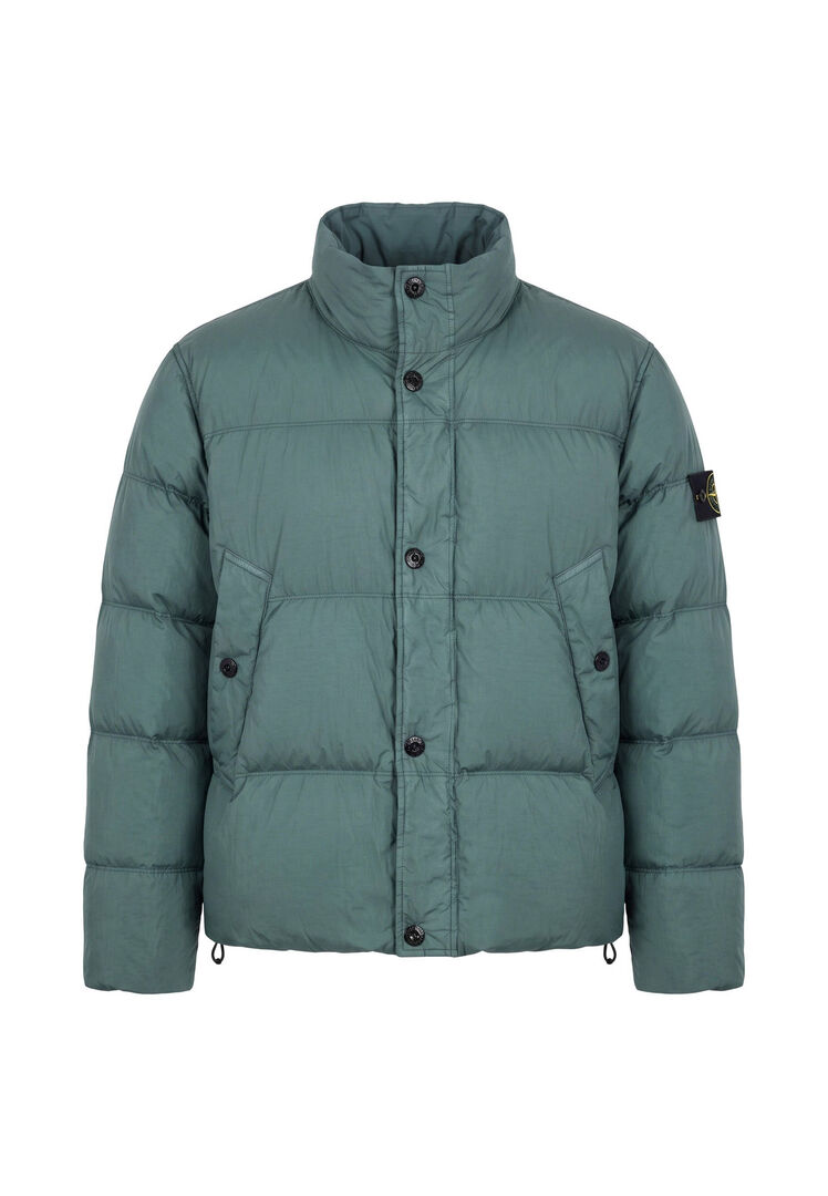 STONE ISLAND | Ocean green Crinkle Reps NY down jacket | Man | XL - Bild 5