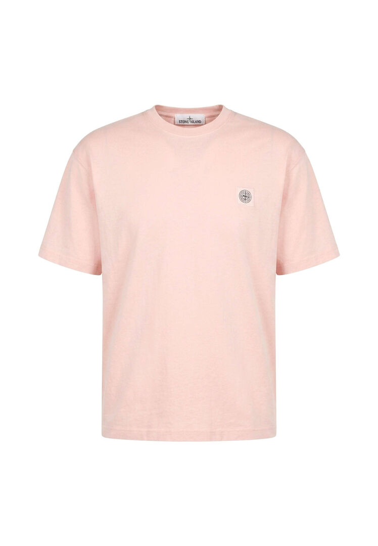 Stone Island - Regular-Fit T-Shirt Mit Kompass-Patch - Tops - Herren - Rosa - L - Bild 3