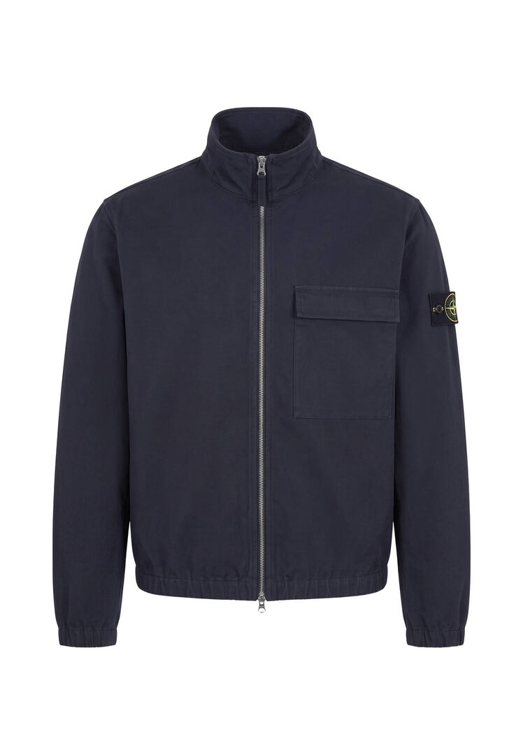 Stone Island - Wool Nylon Flannel-Tc Overshirt - Jackets - Herren - Blau - L - Bild 3