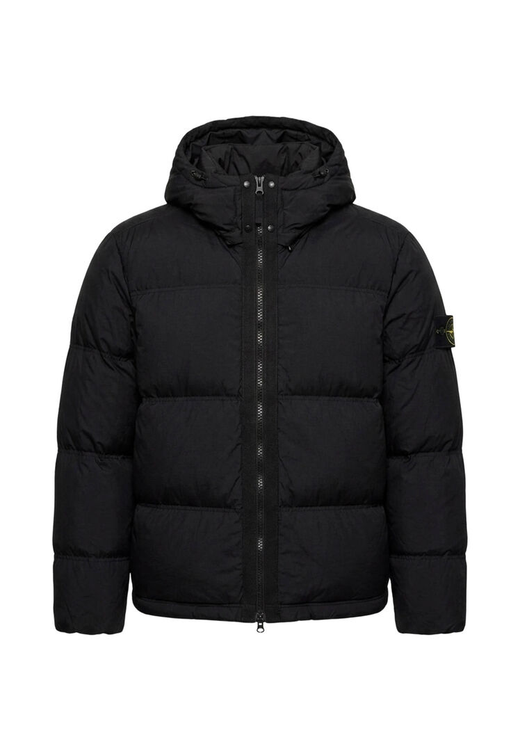 STONE ISLAND | Black CORDURA Advanced Fabrics 6.6 ripstop nylon hooded down jacket | male | XXL - Bild 4