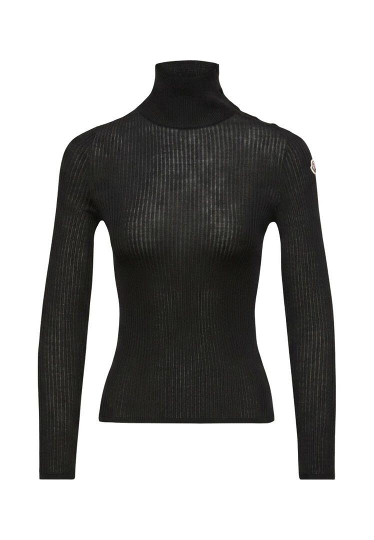 Moncler Damen Schwarz Pullover Aus Wolle, Gr. M